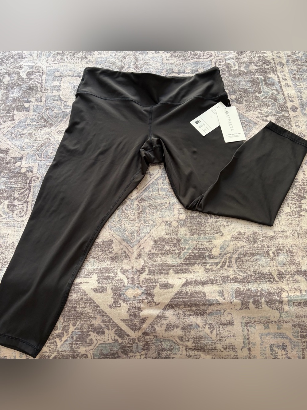 NWT Athleta Elation Train 7/8 Tight XL Leggings Black Womens Active Gym Sports